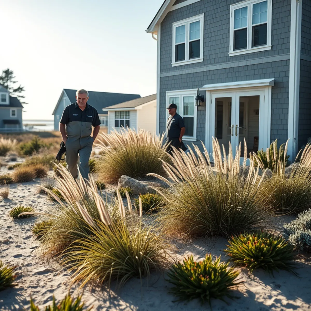 Coastal home with landscaped yard in Marshfield, MA
