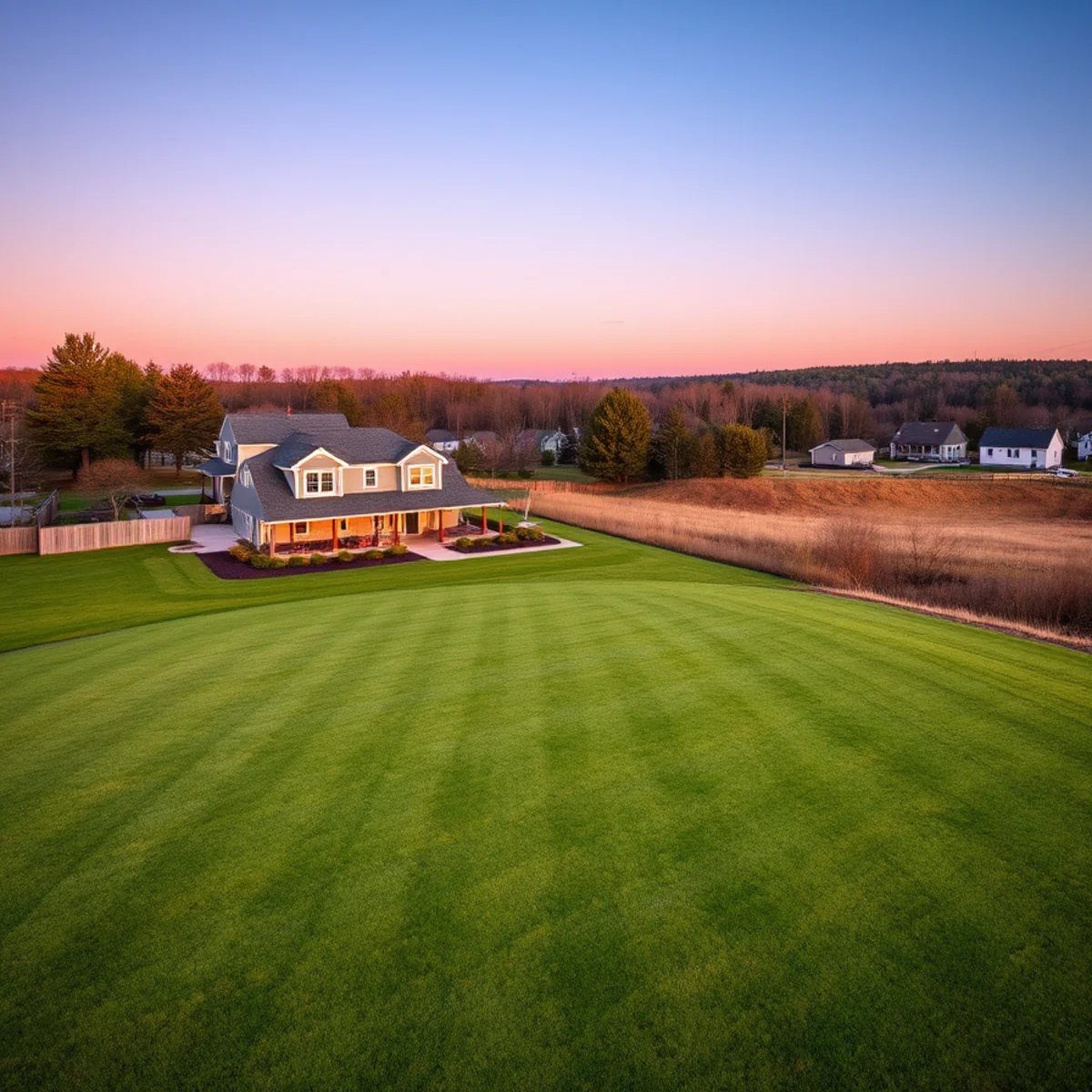 Large landscaped property in Middleborough, MA