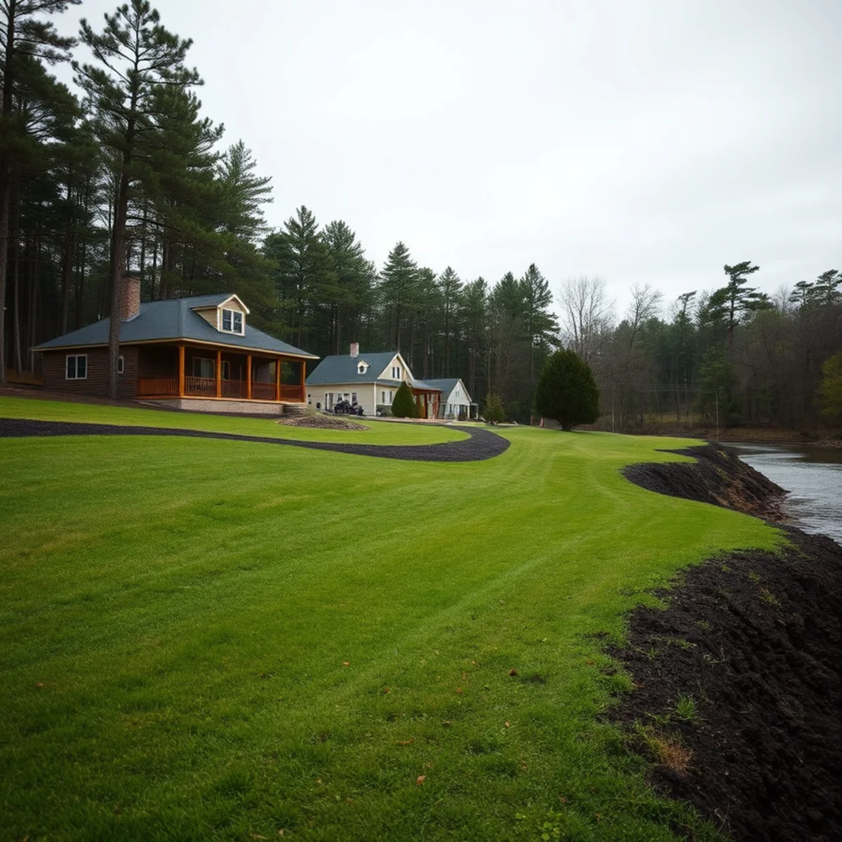 Property near the Town River floodplain in West Bridgewater, MA